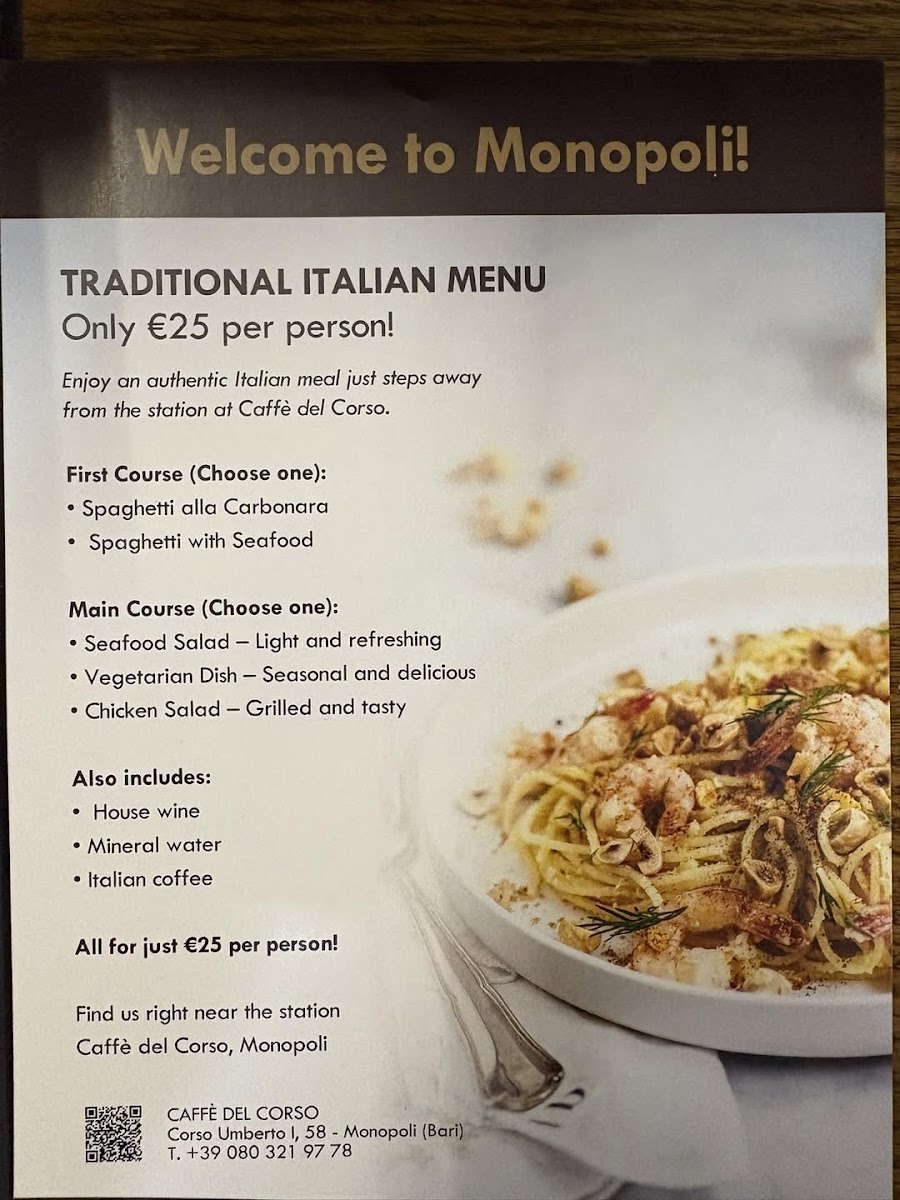 Menu Caffè Del Corso | Caffetteria Con Cucina-1