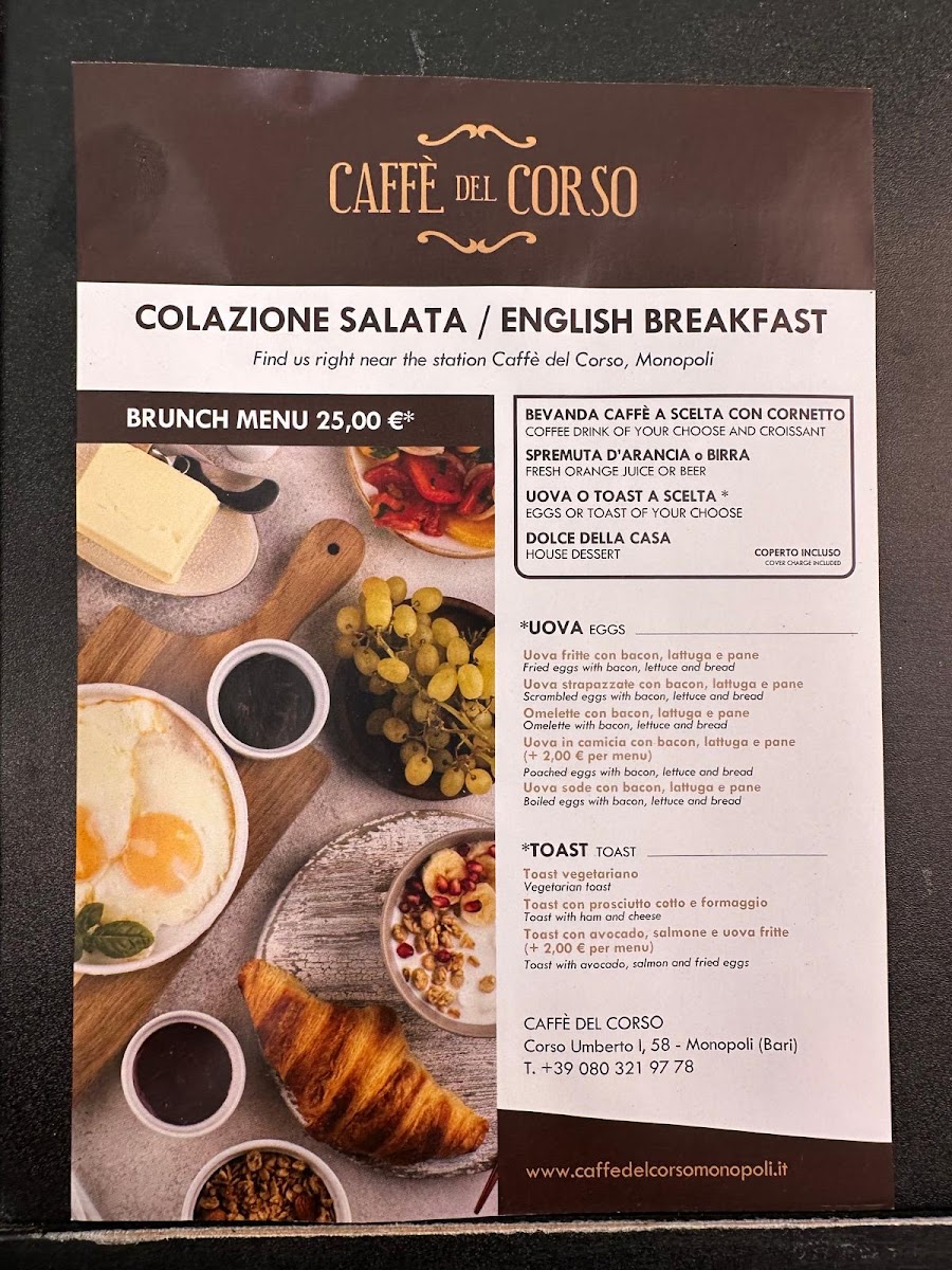 Menu Caffè Del Corso | Caffetteria Con Cucina-4
