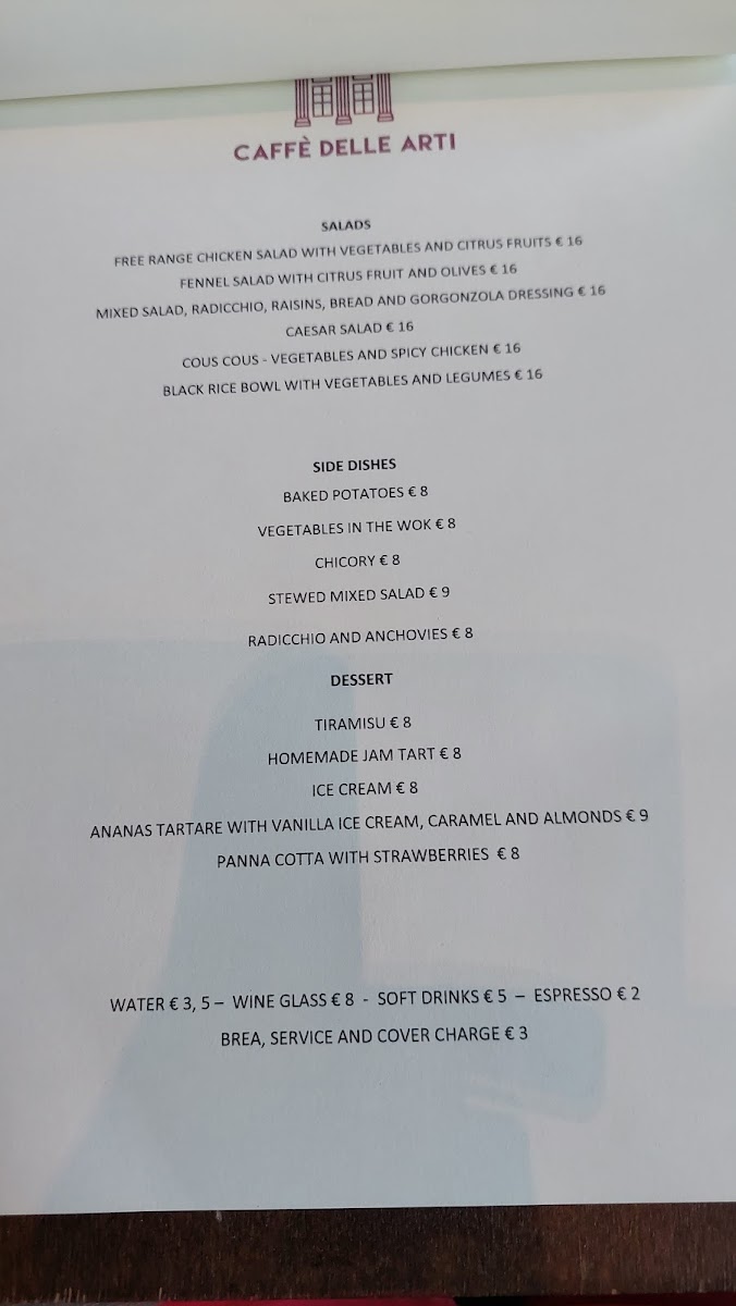 Menu Caffè Delle Arti-5