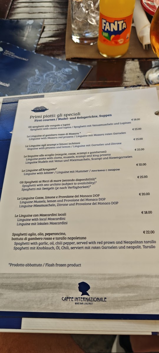 Menu Caffe Internazionale Restaurant-7