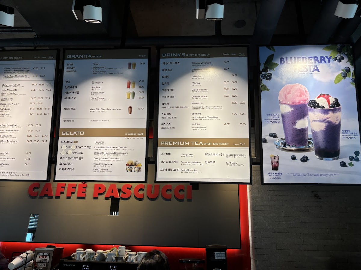Menu Caffé Pascucci Jeju Topdong-1