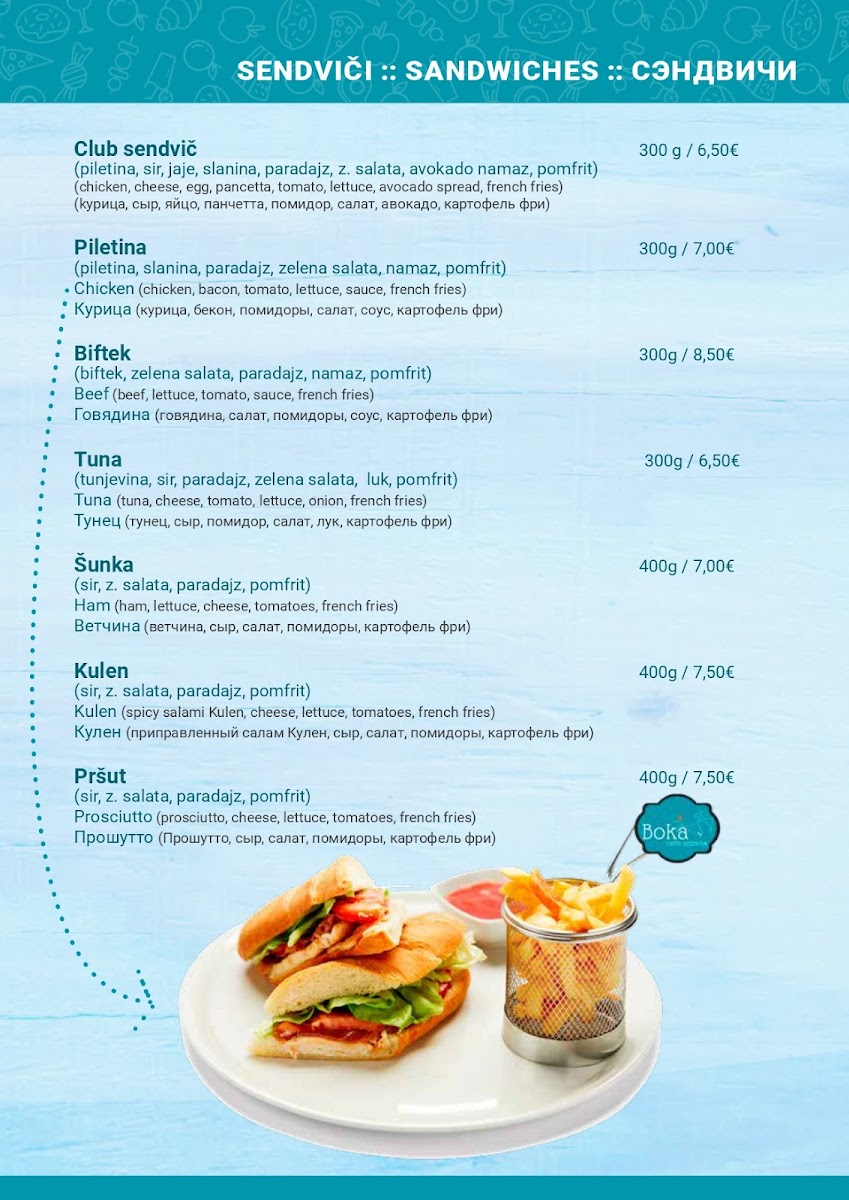 Menu Caffe Pizzeria Boka-1