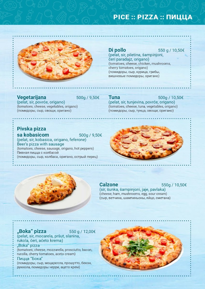 Menu Caffe Pizzeria Boka-2