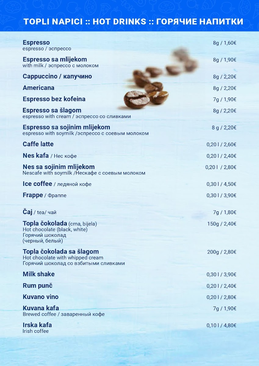 Menu Caffe Pizzeria Boka-8