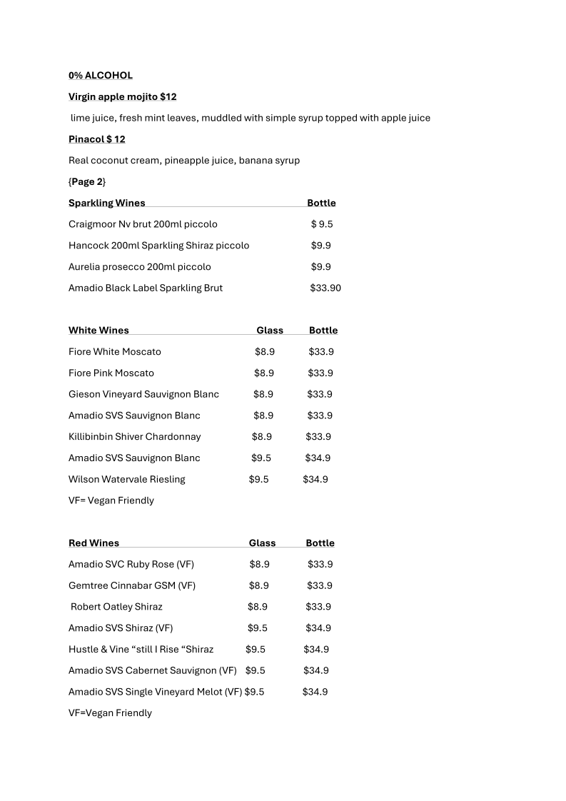 Menu Caffe Primo Best Italian Restaurant In Morphett Vale-3