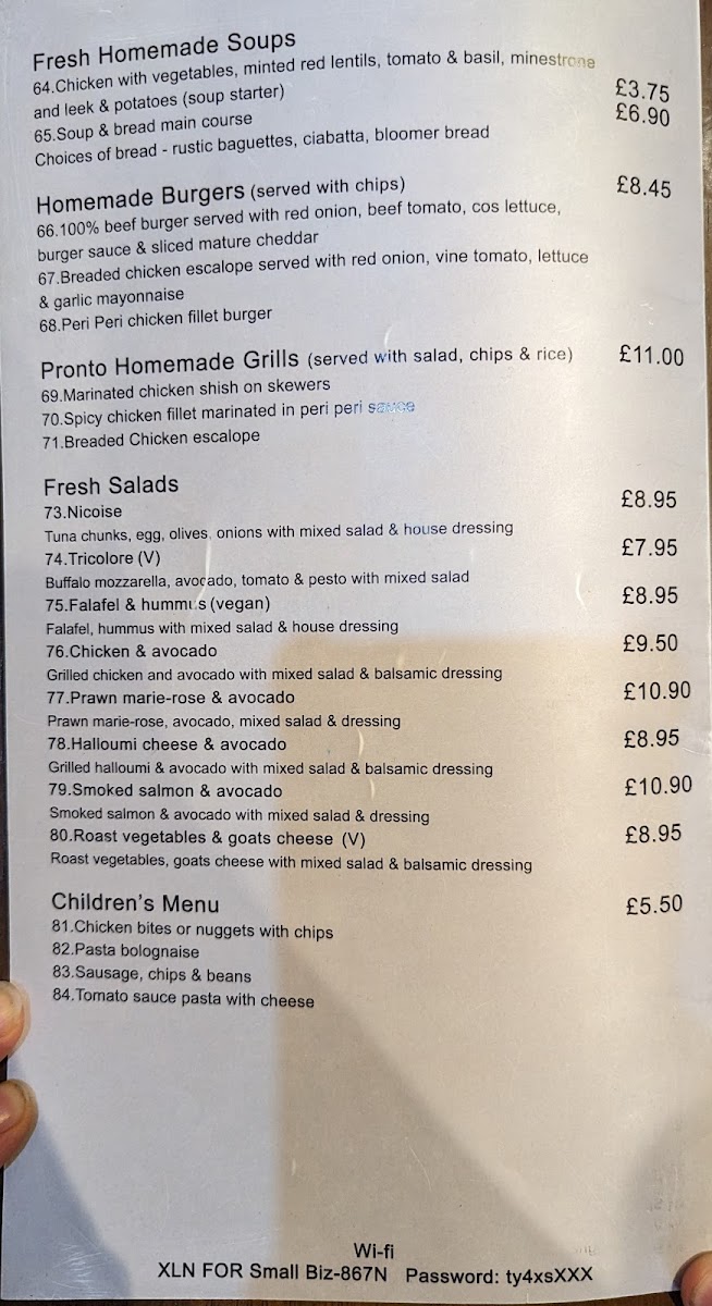 Menu Caffe Pronto-4