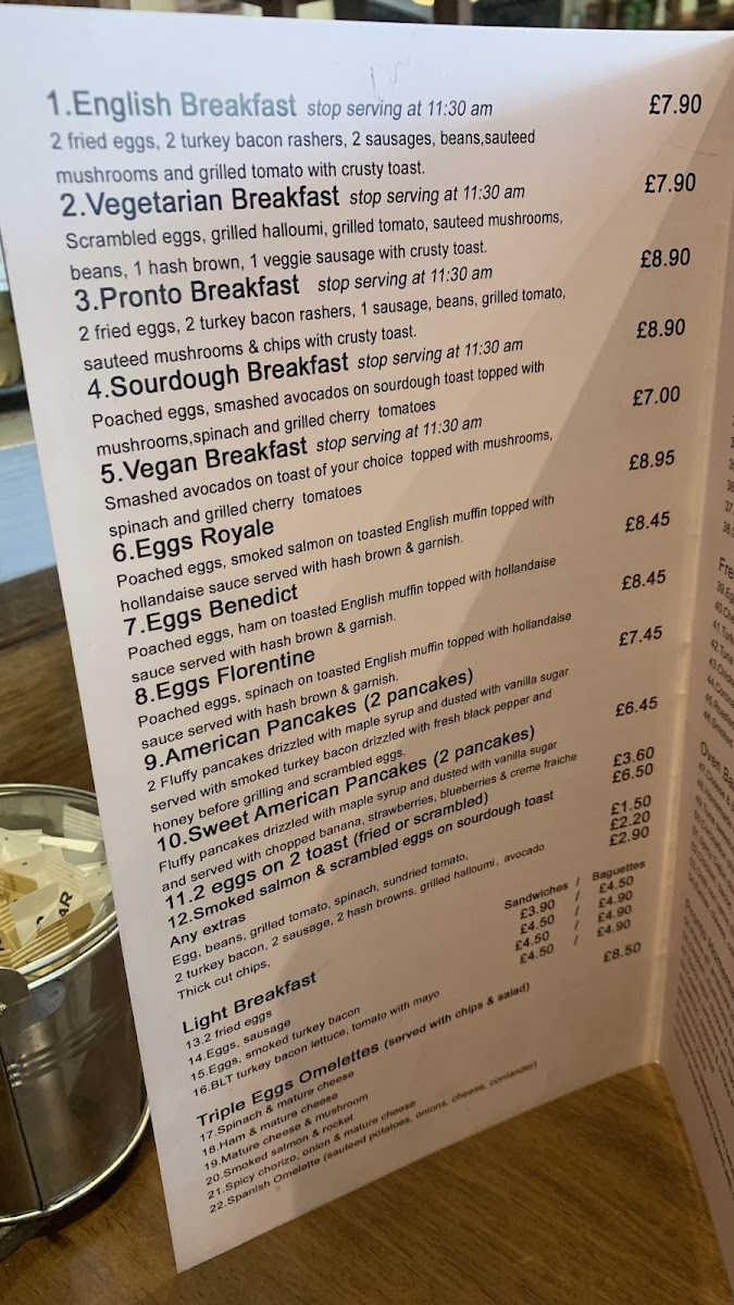 Menu Caffe Pronto-5