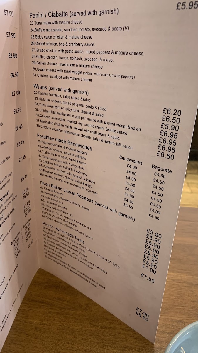 Menu Caffe Pronto-6