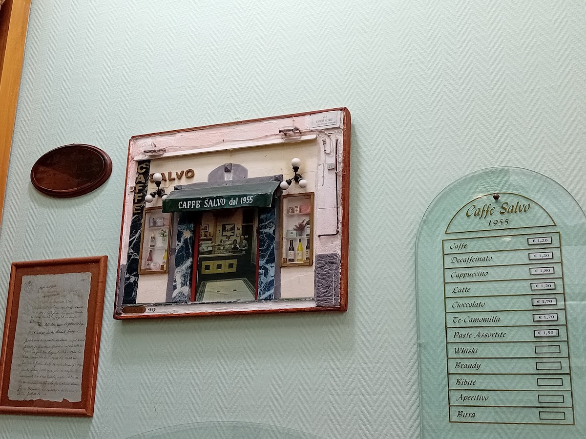 Menu Caffè Salvo Dal 1955-1
