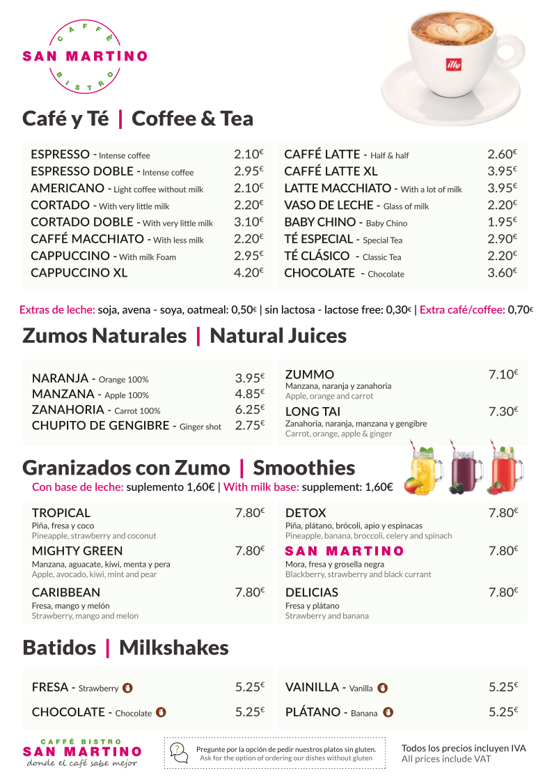 Menu Caffè San Martino Bistro-8