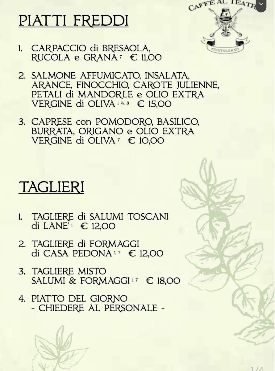 Menu Caffe Theater-4