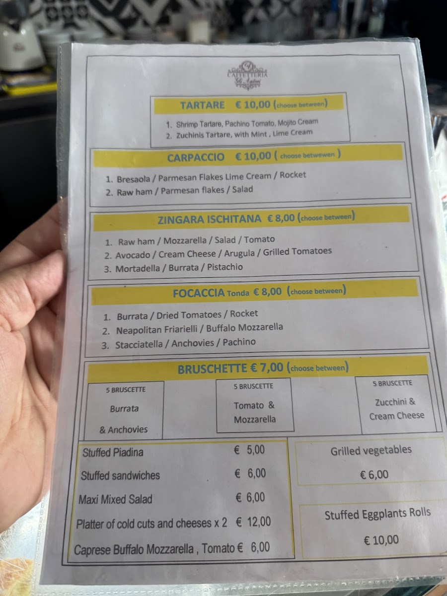 Menu Caffetteria Gli Autori-1