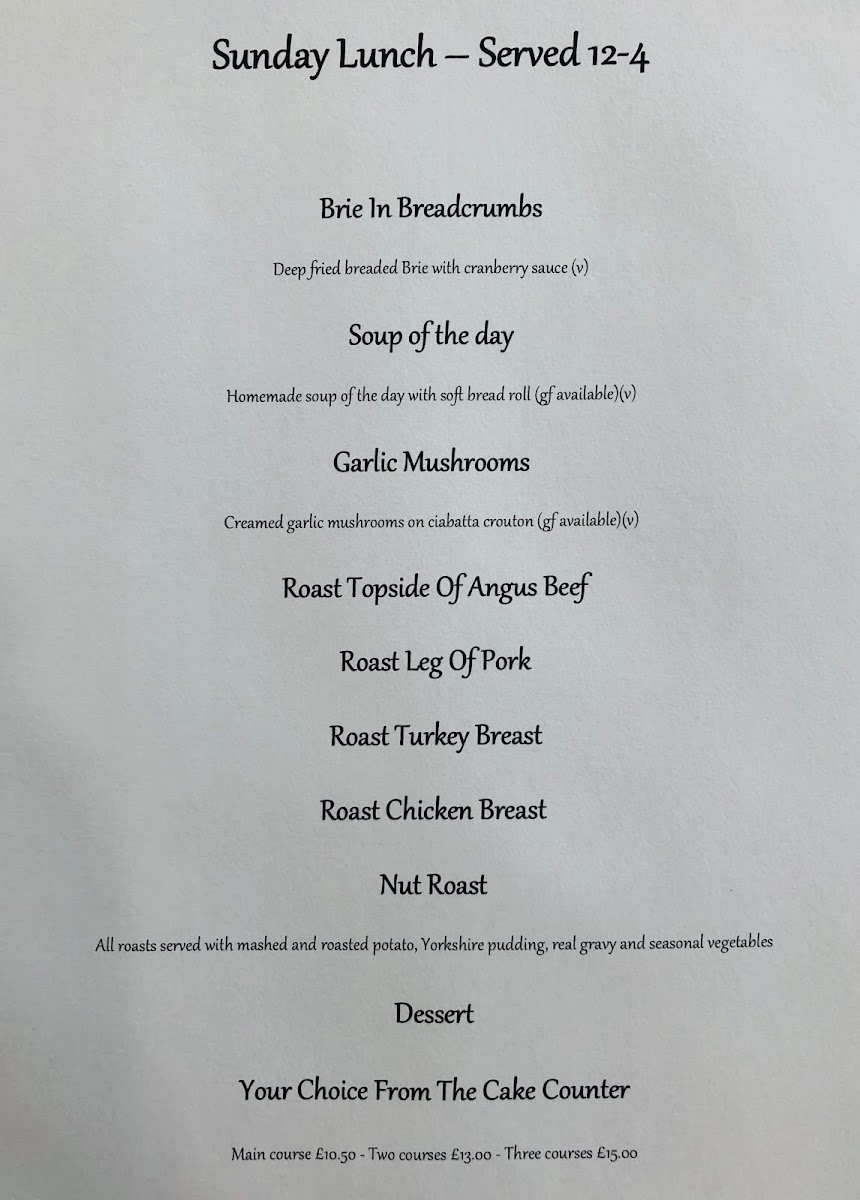 Menu Caffi Wylfa-1
