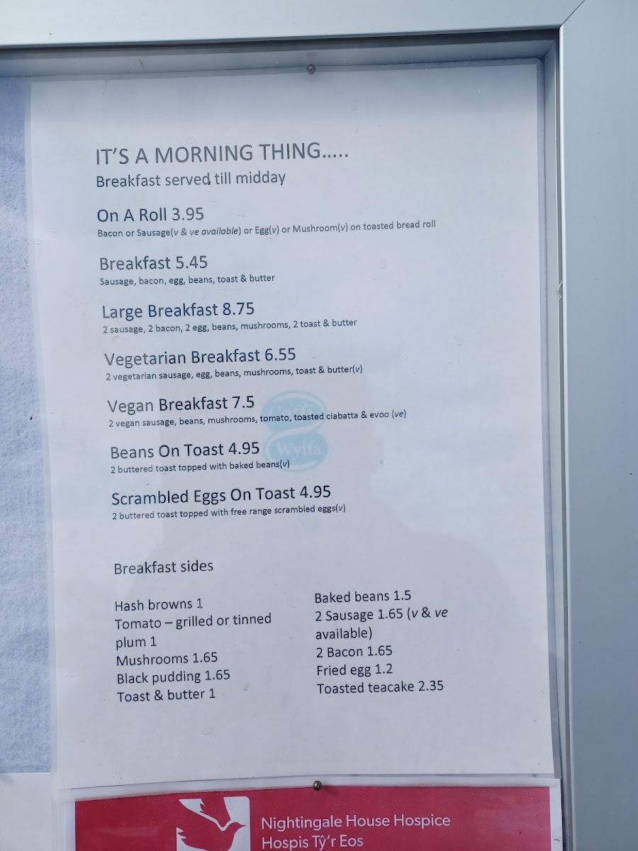 Menu Caffi Wylfa-3