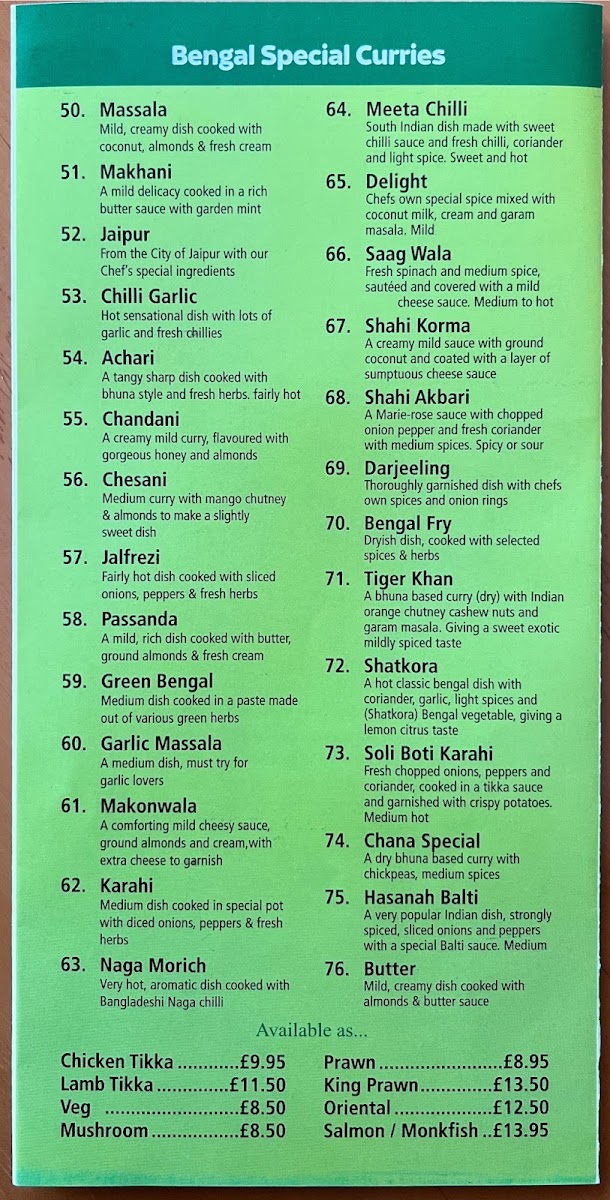 Menu Caithness Cuisine-1