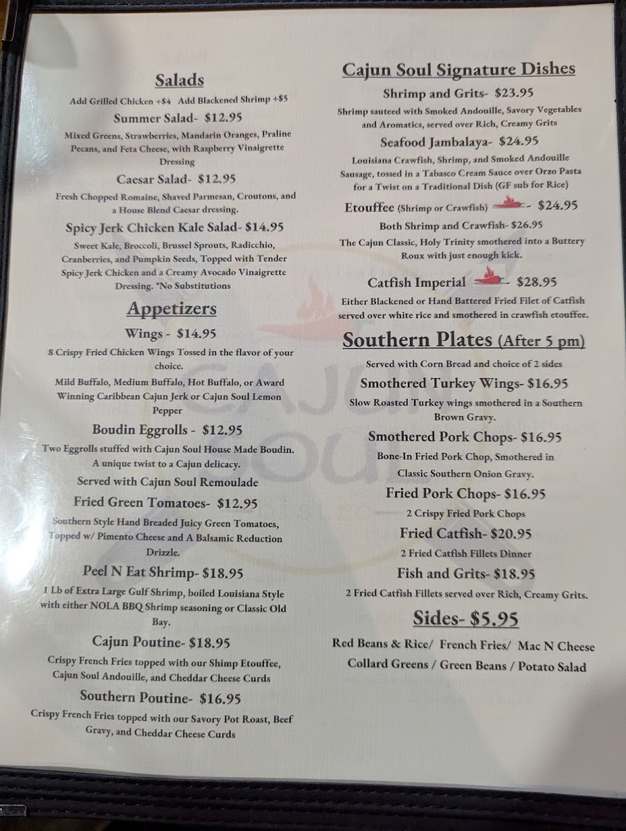 Menu Cajun Soul Bistro & Bar-9