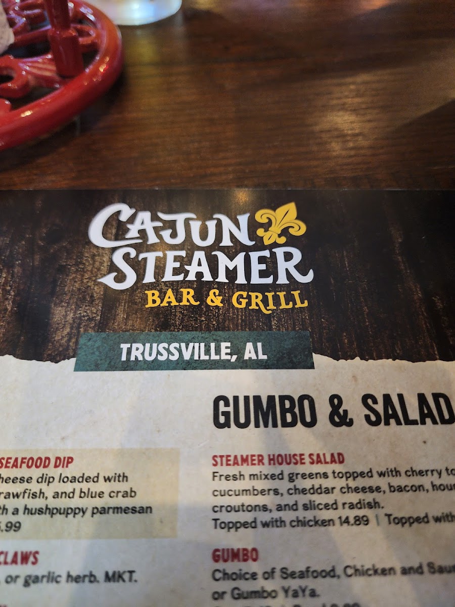 Cajun Steamer Bar & Grill Menu-10