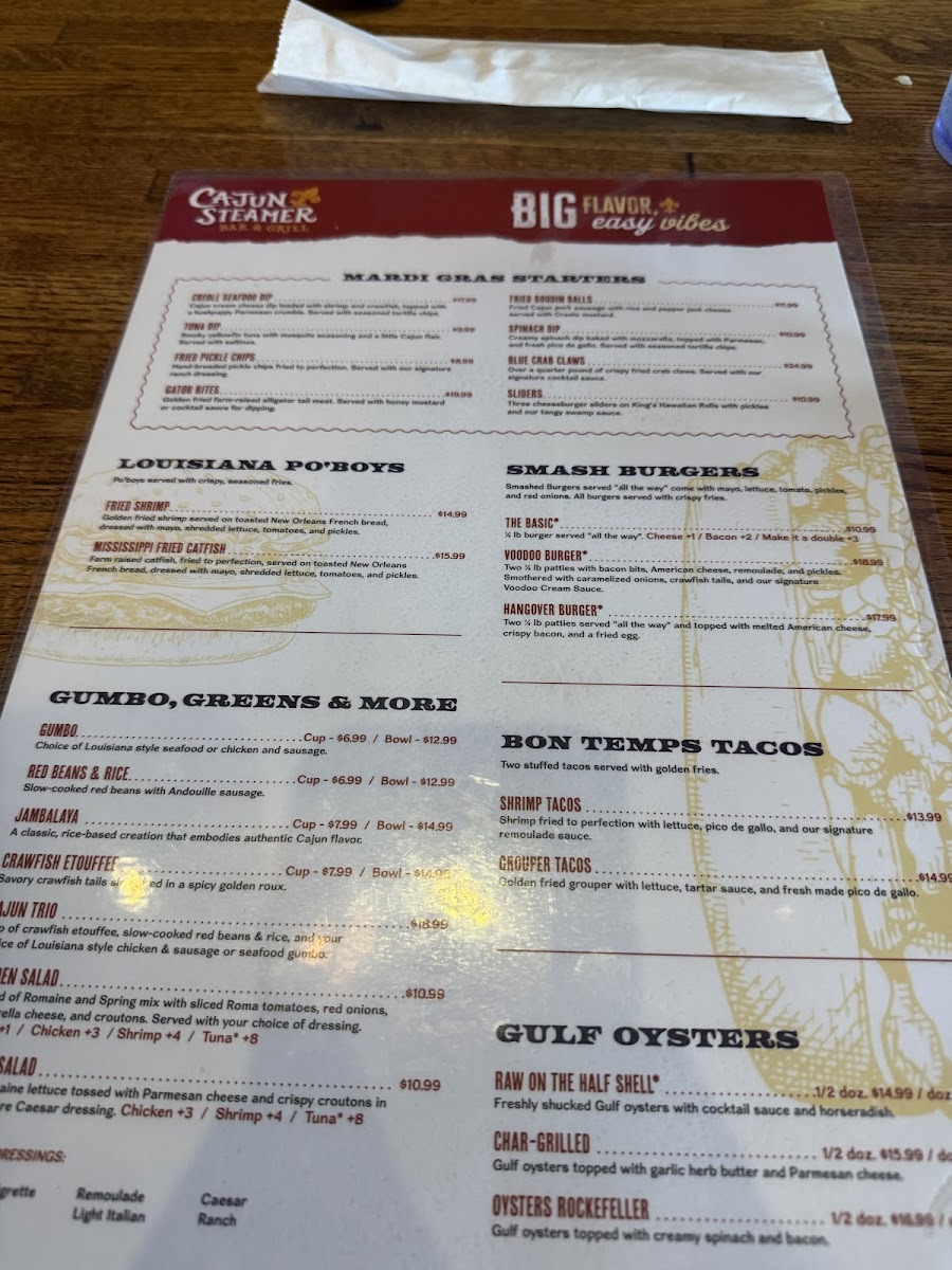 Cajun Steamer Bar & Grill Menu-5