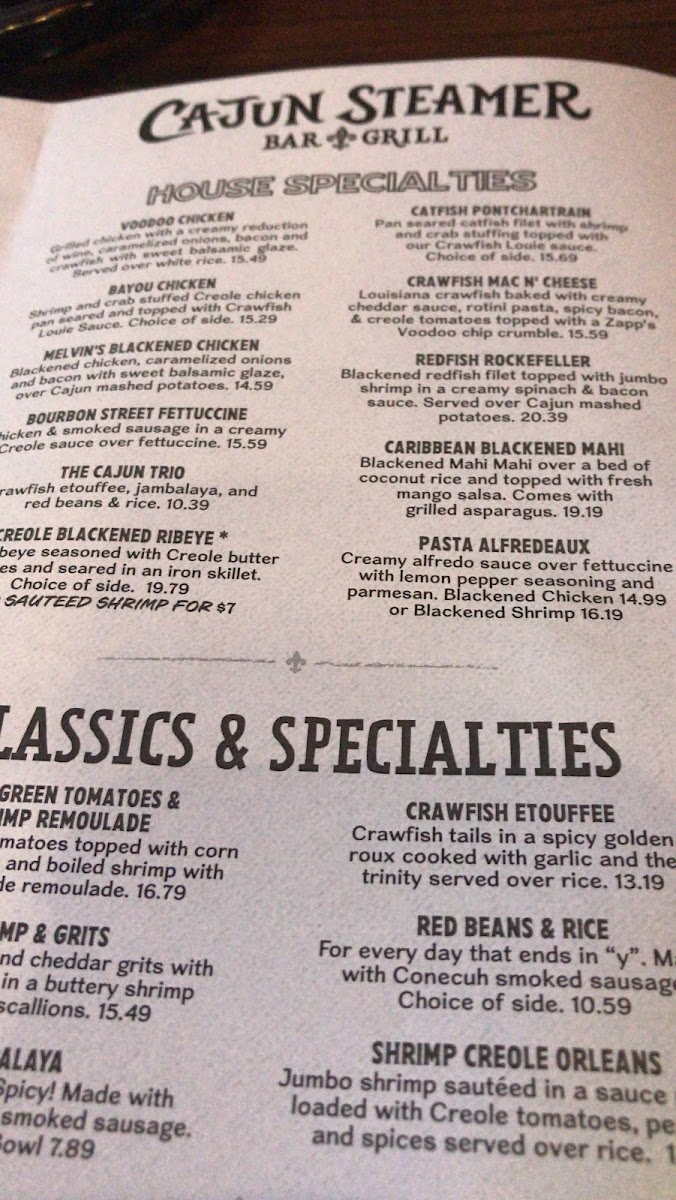 Cajun Steamer Bar & Grill Menu-8