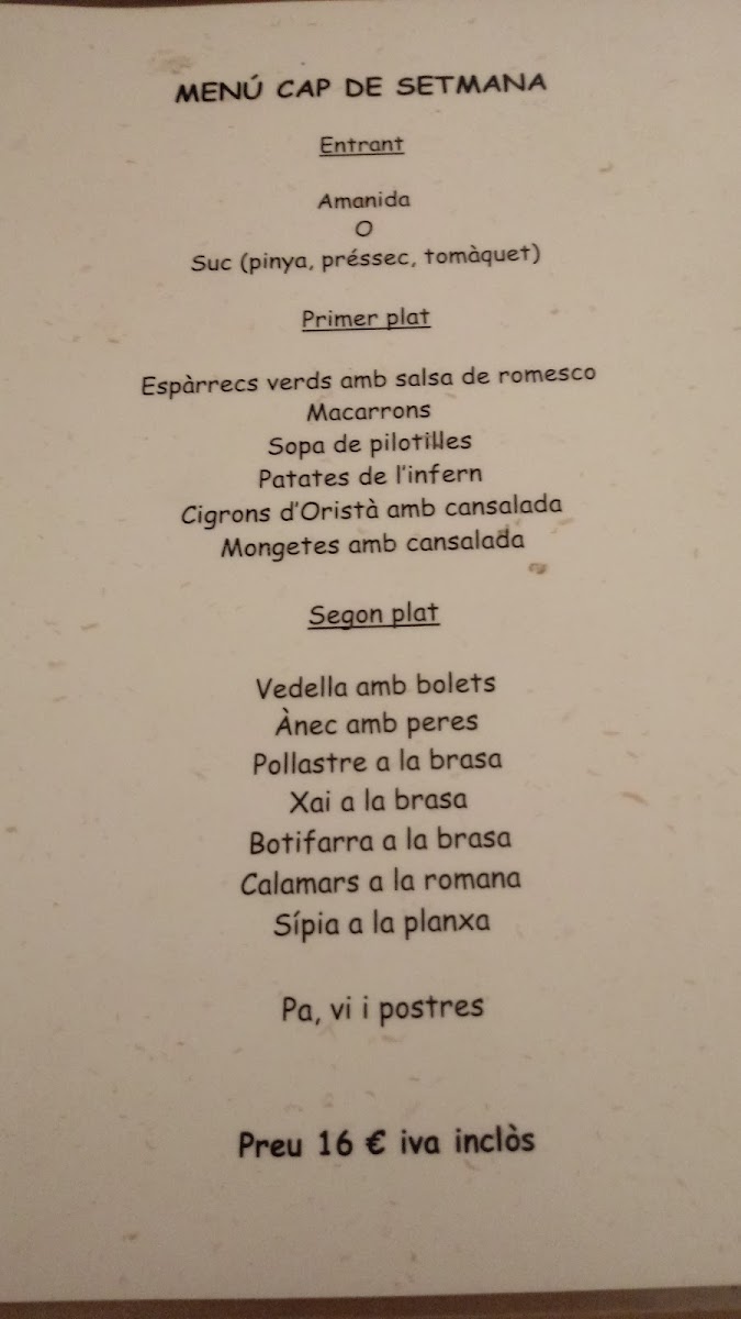 Menu Cal Julià-2