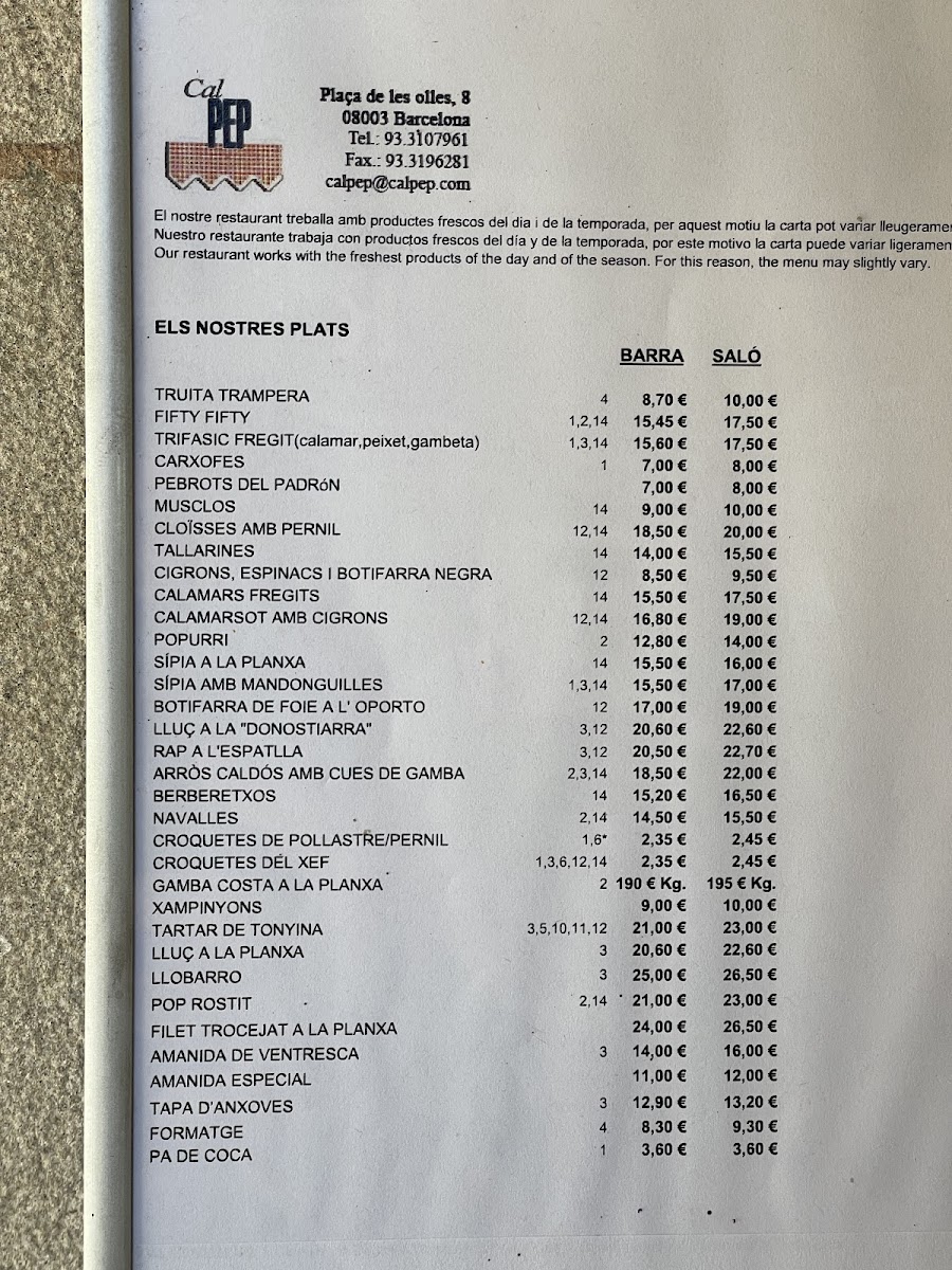 Menu Cal Pep-2
