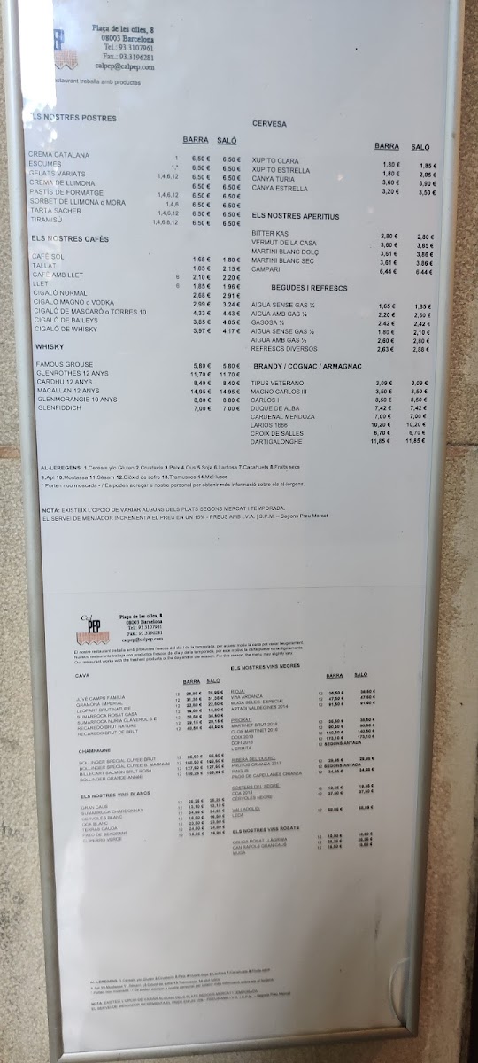 Menu Cal Pep-4