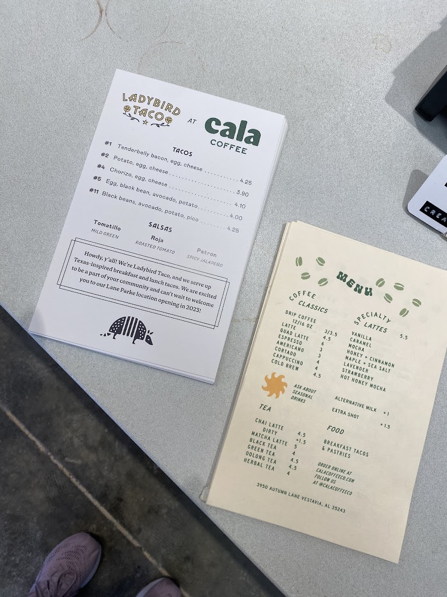 Menu Cala Coffee Cahaba Heights-7