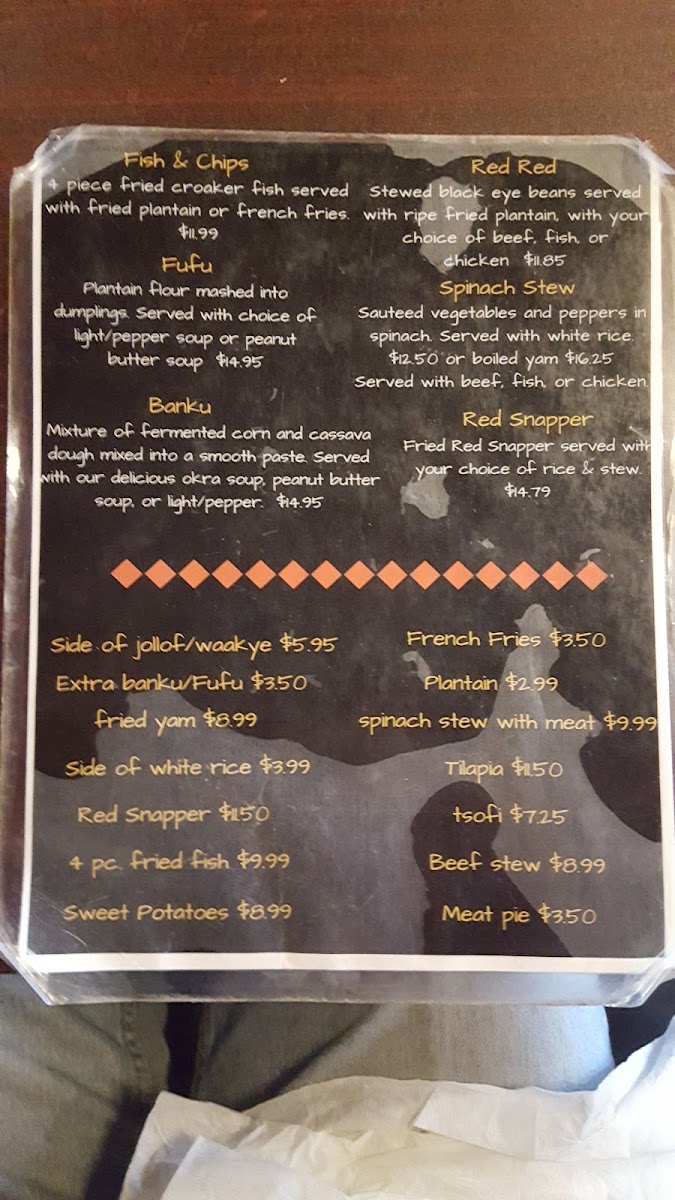 Menu Calabash African Cuisine & Bar-3