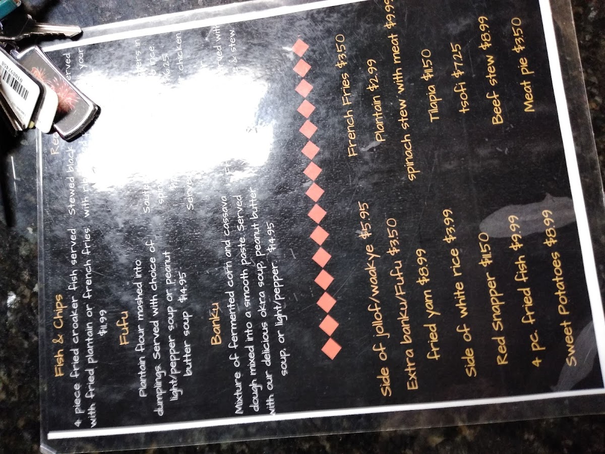 Menu Calabash African Cuisine & Bar-5