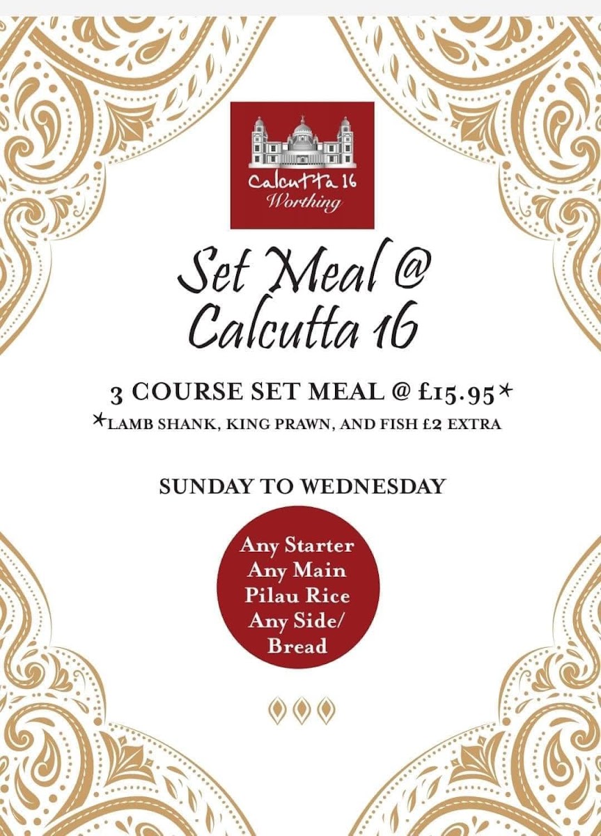 Menu Calcutta 16-4