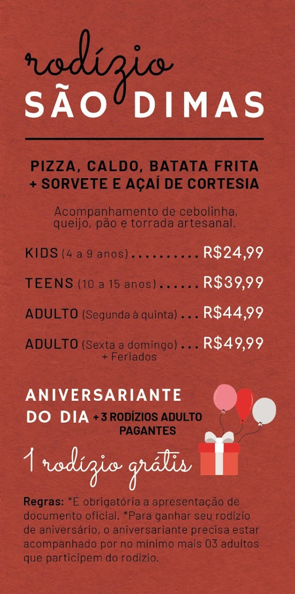 Menu Caldinho E Pizzaria São Dimas Jacareí-1