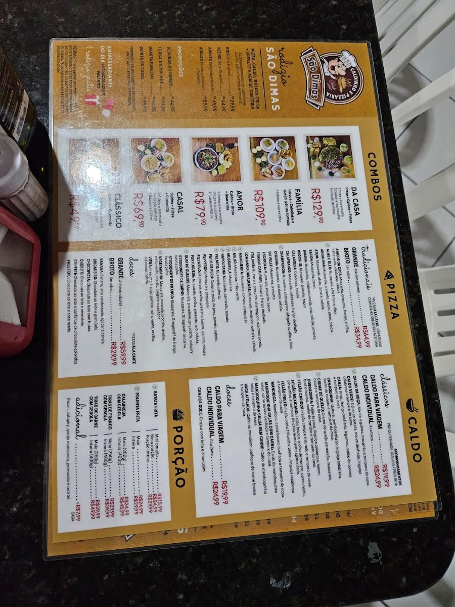 Menu Caldinho E Pizzaria São Dimas Jacareí-5