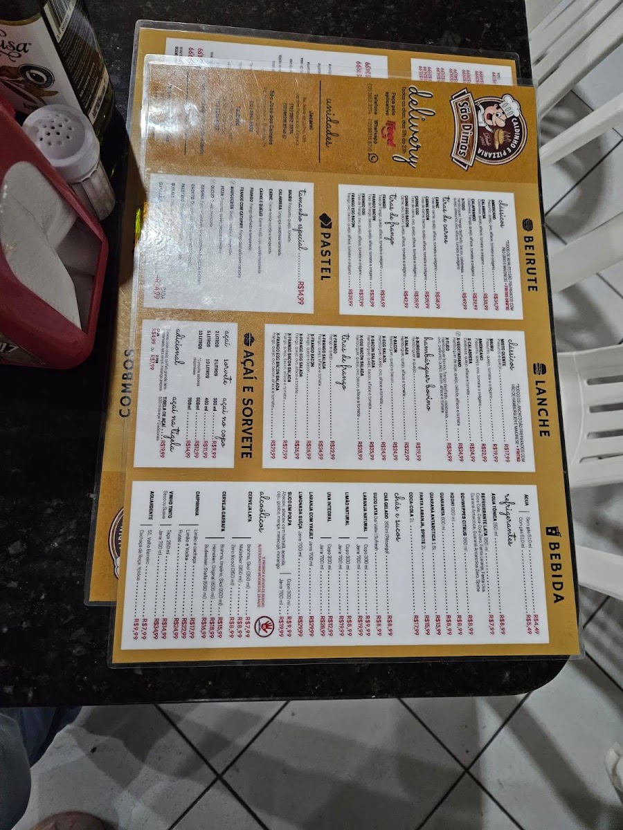 Menu Caldinho E Pizzaria São Dimas Jacareí-7