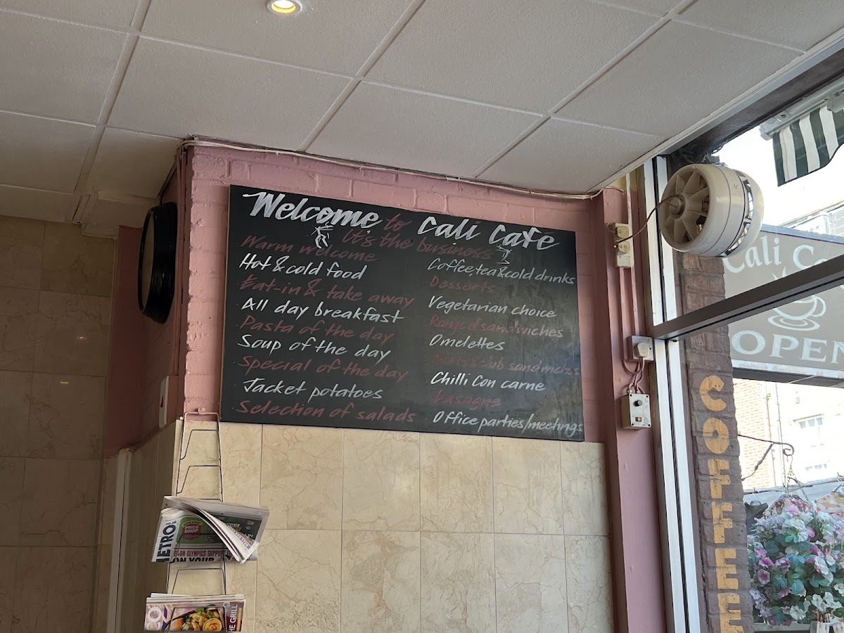 Menu Cali Cafe - Westminster-6