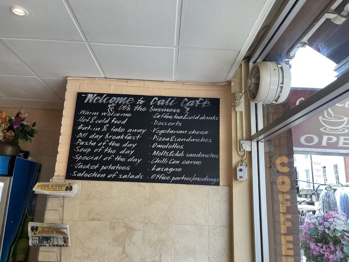 Menu Cali Cafe - Westminster-7