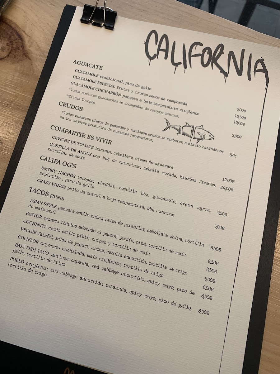 Menu California Street Food-7
