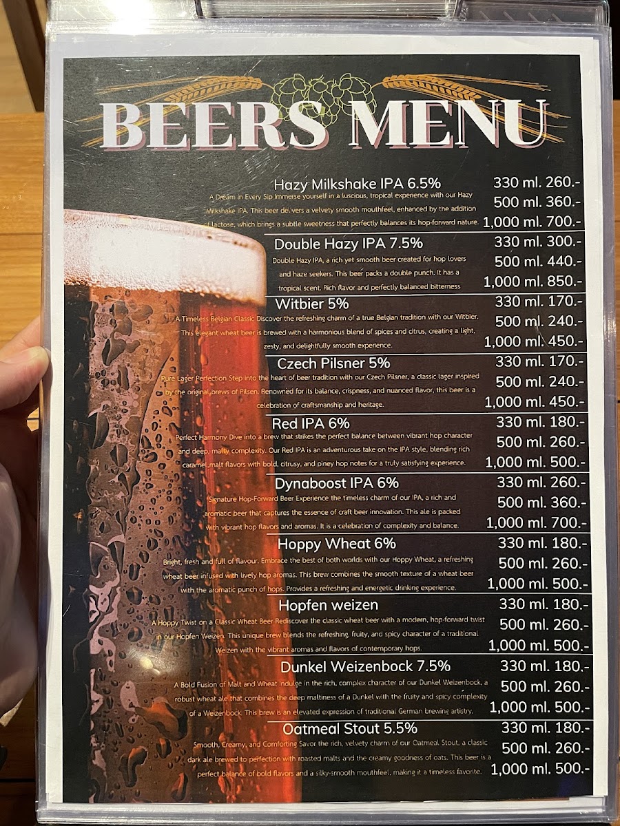 Menu โรงเบียร์ Callmepapa Brewhouse-1