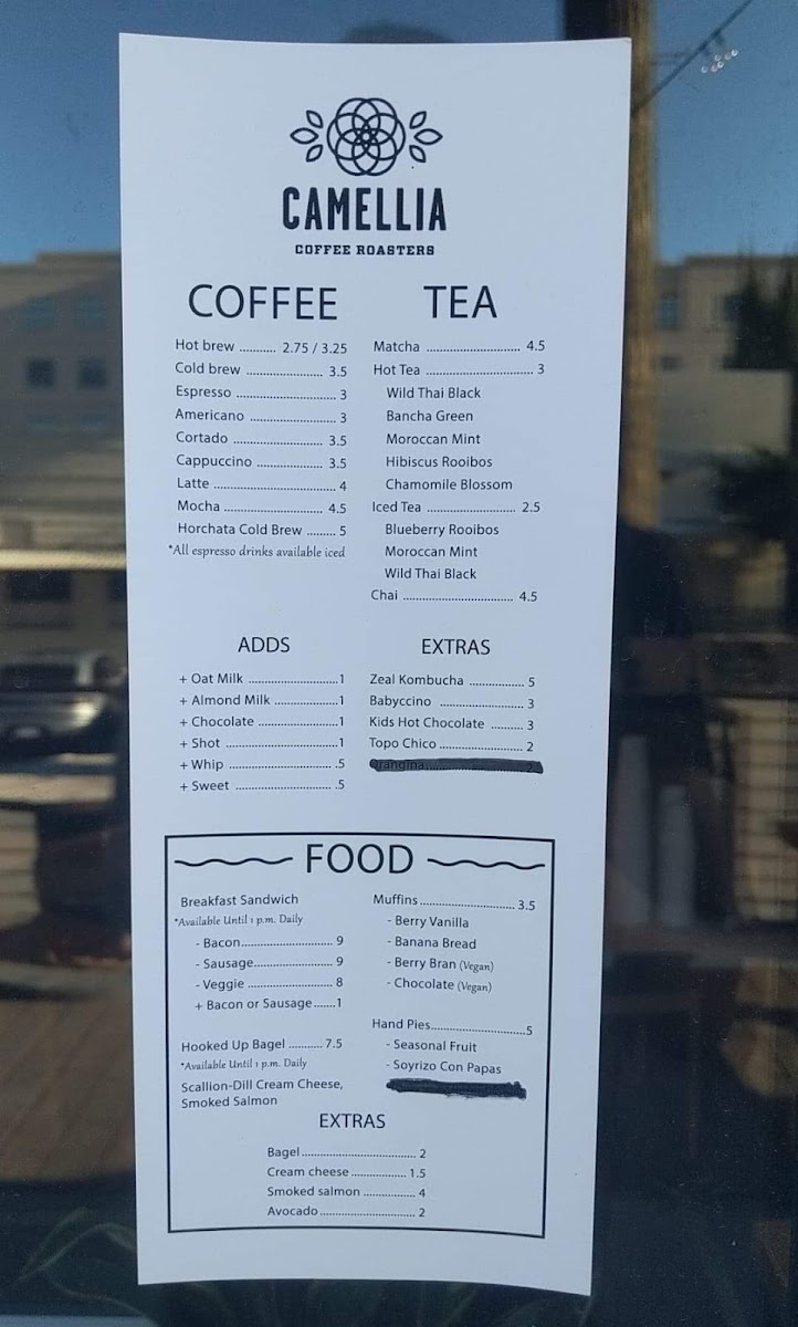 Menu Camellia Coffee Roasters-7