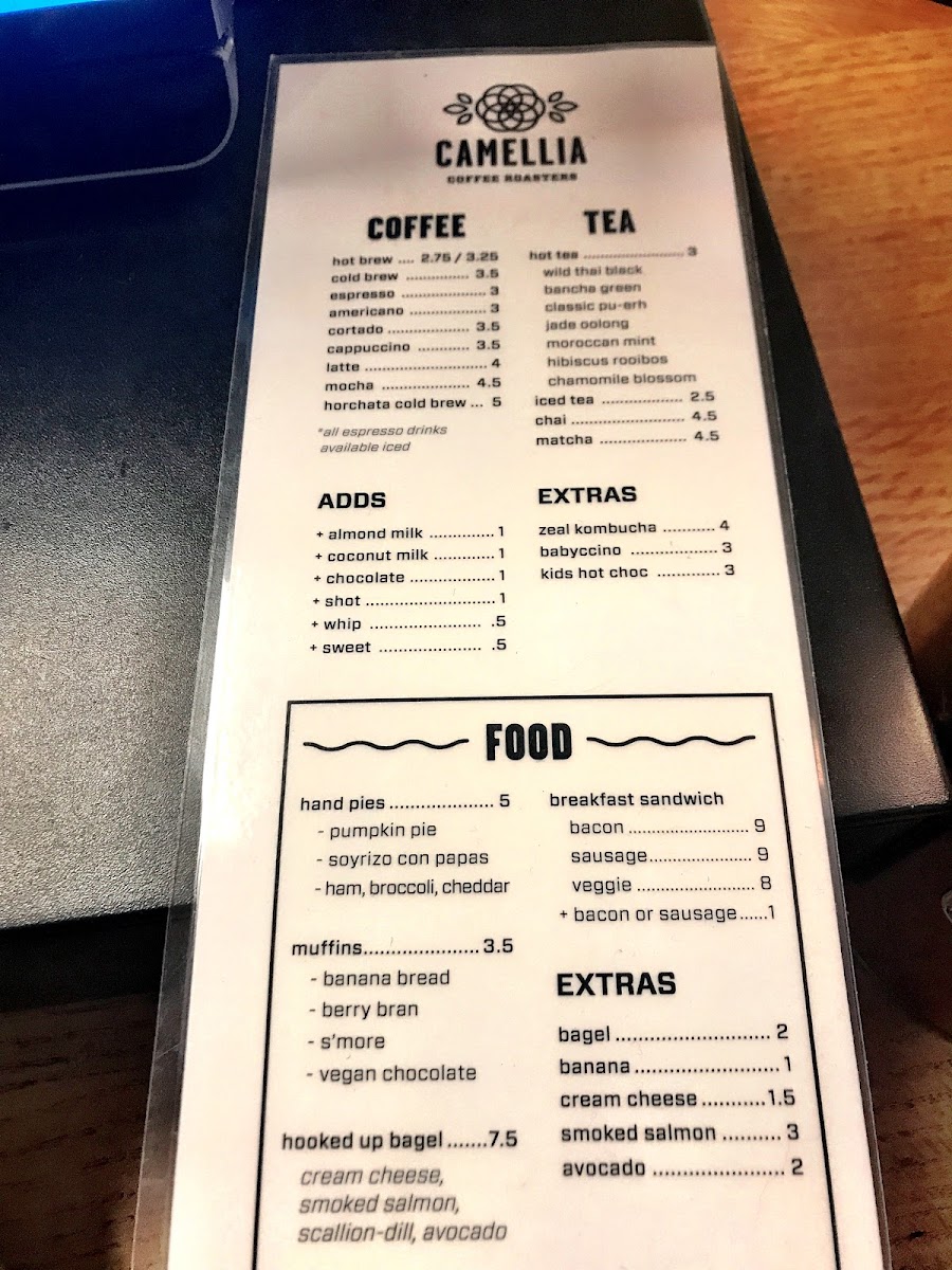 Menu Camellia Coffee Roasters-9