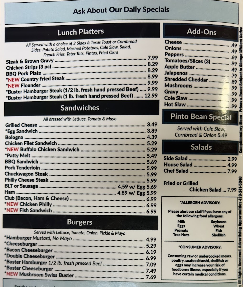 Menu Cameron's-4