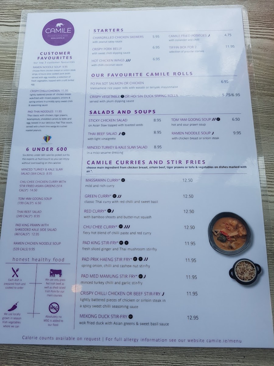 Menu Camile Limerick-10
