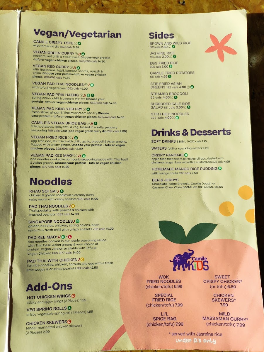 Menu Camile Limerick-3