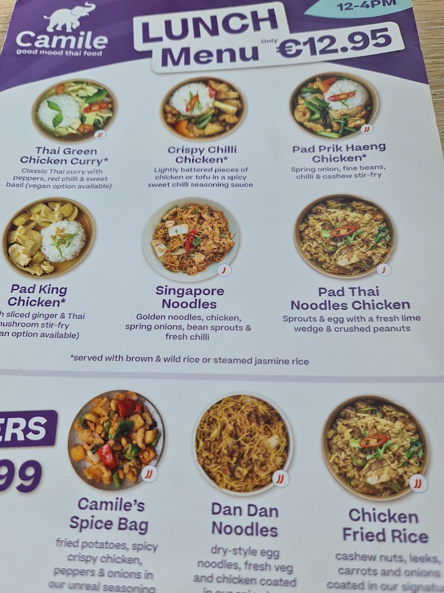 Menu Camile Limerick-7