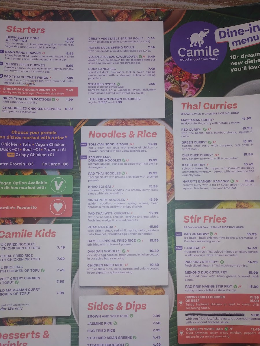 Menu Camile Limerick-8