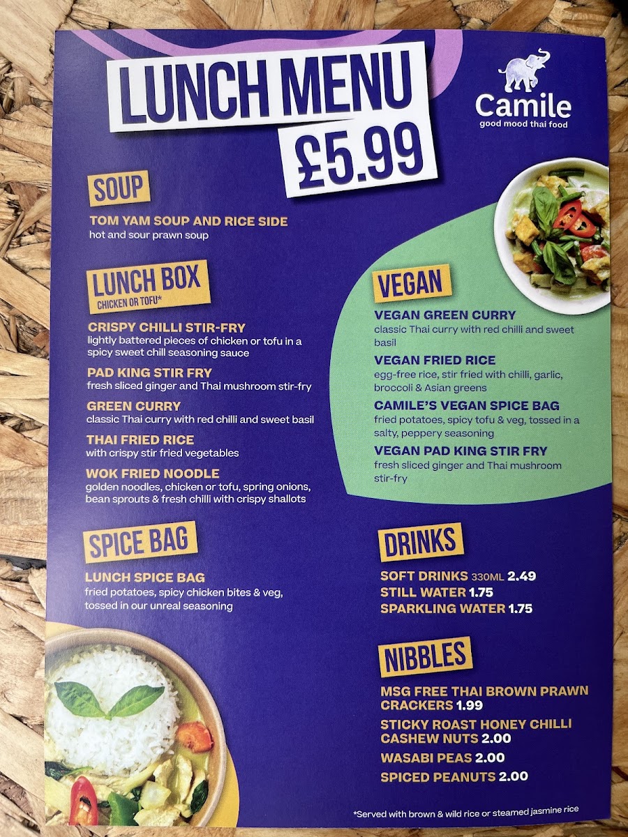 Menu Camile Lisburn Road-1