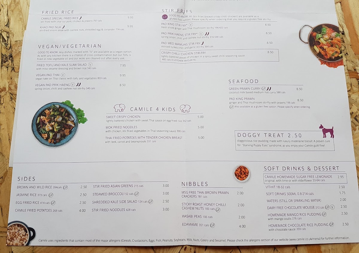 Menu Camile Lisburn Road-2