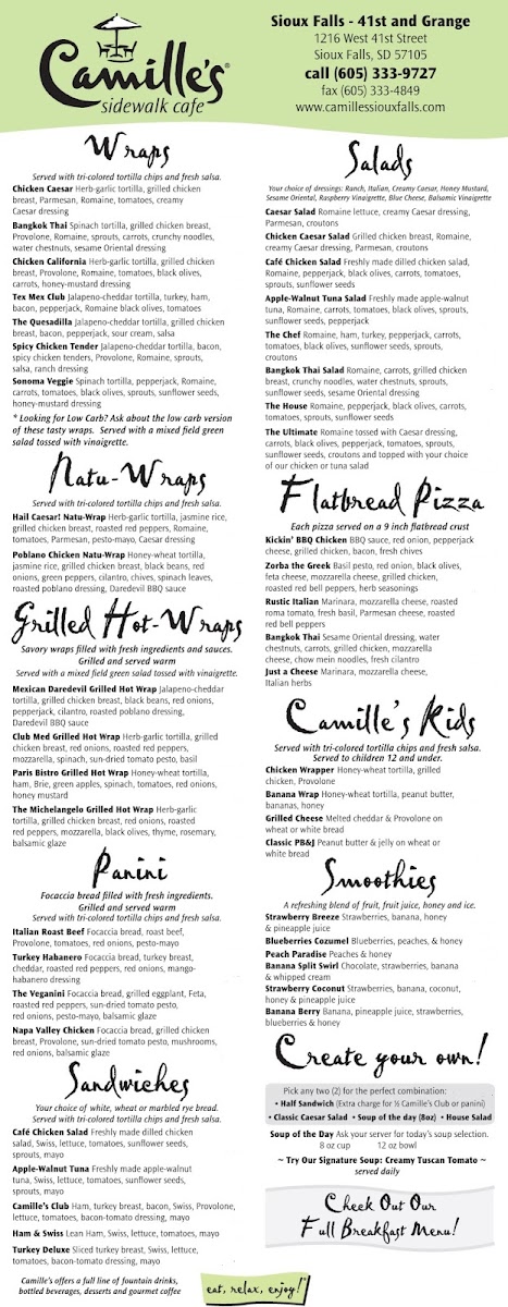 Menu Camille's Sidewalk Cafe-1