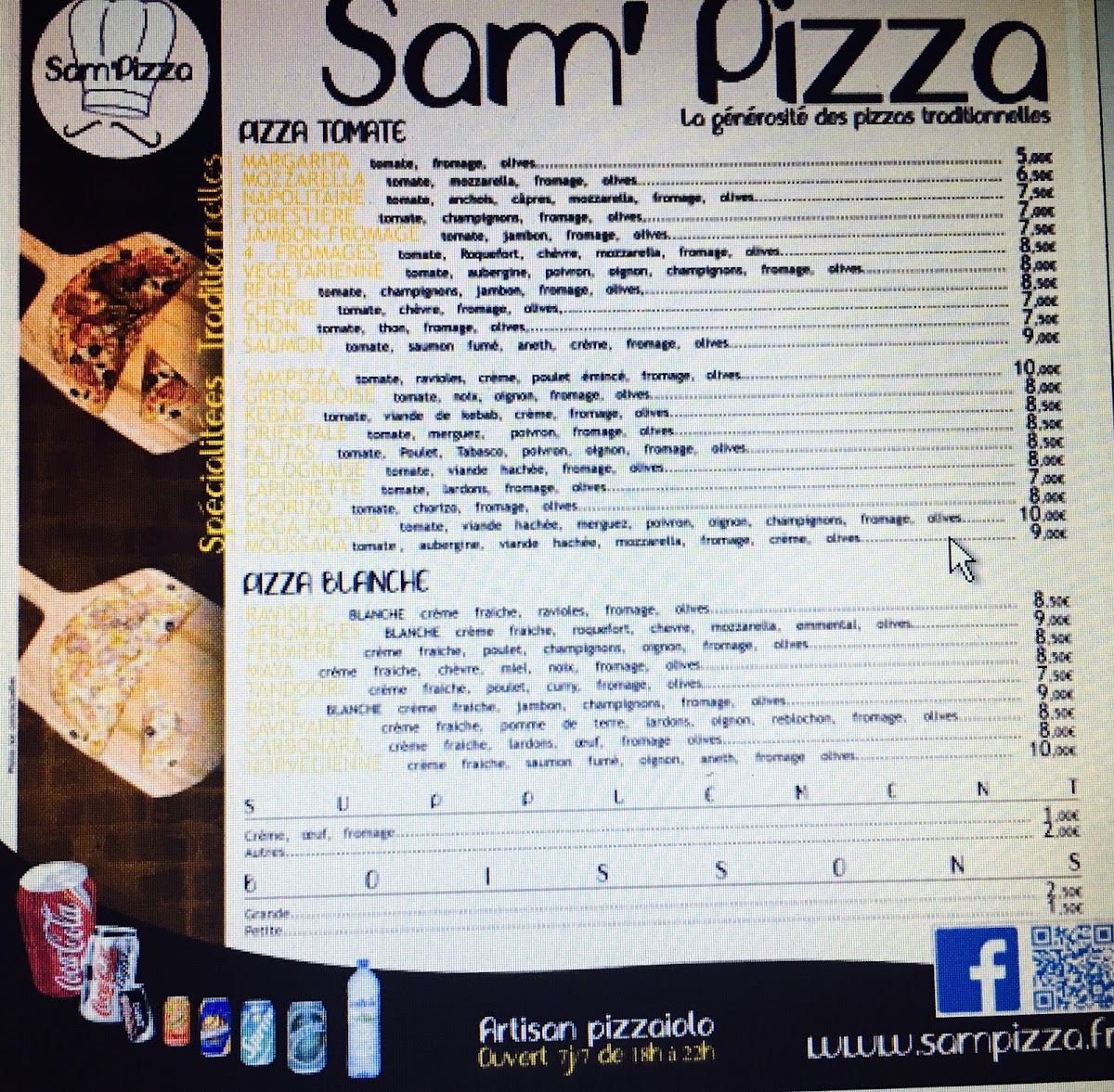 Menu Camionnette Sampizza-2