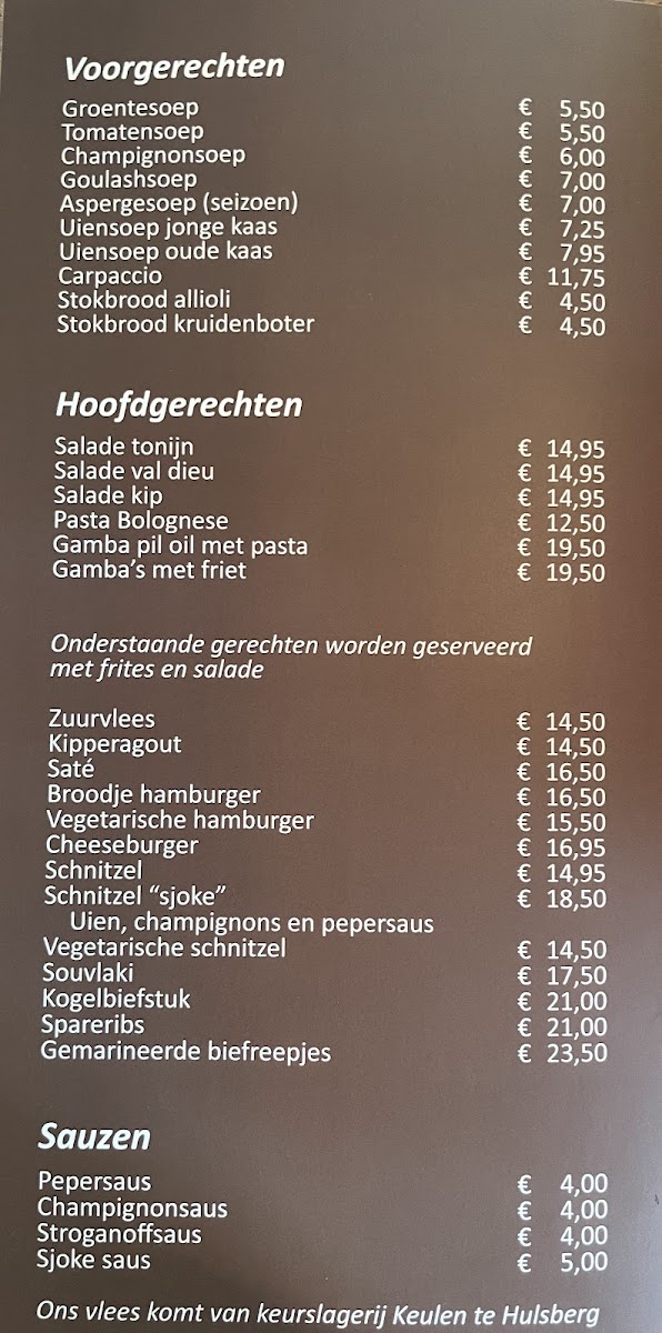Menu Camperplaats/camping De Boskant/ Restaurant-2