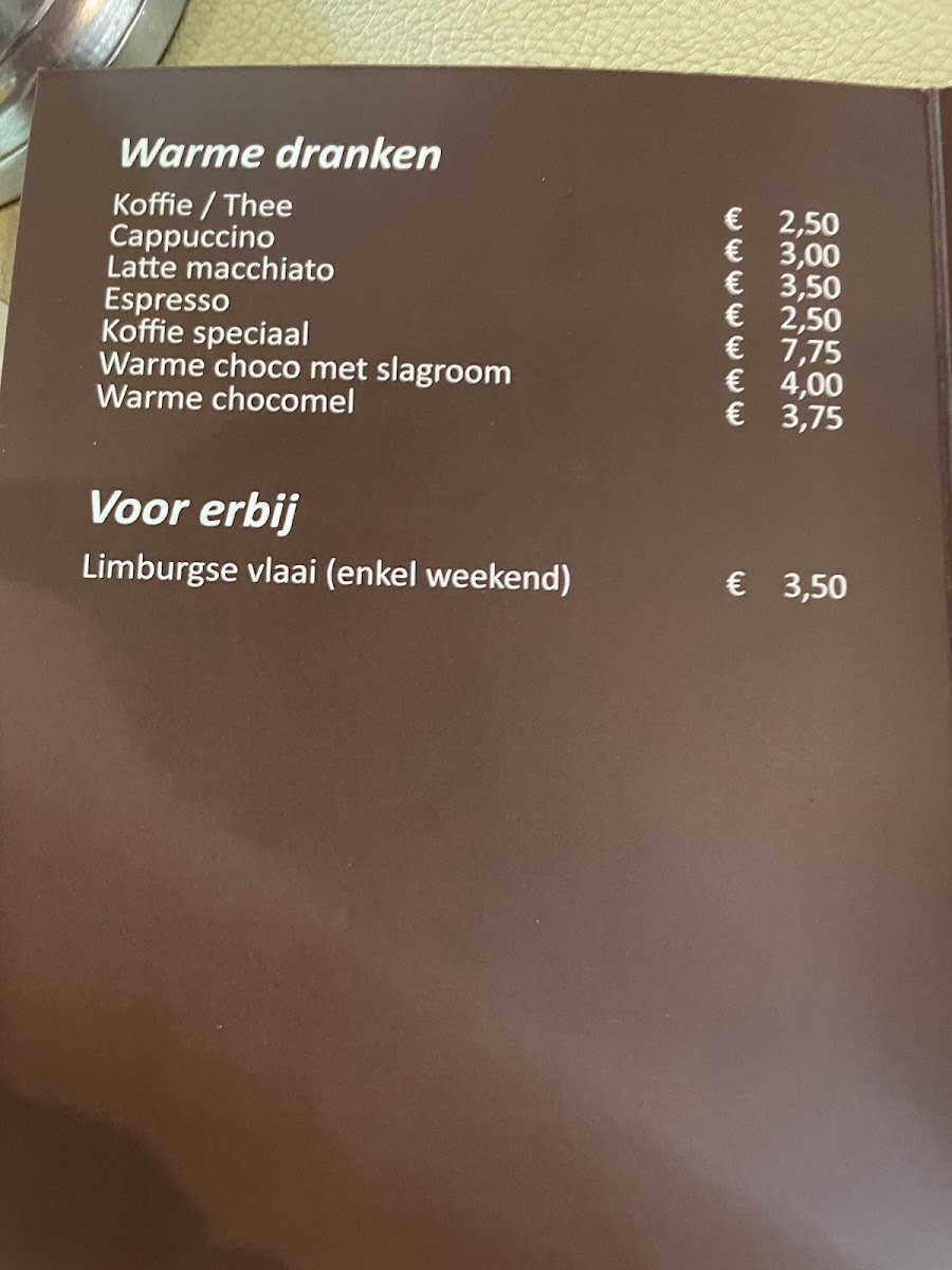 Menu Camperplaats/camping De Boskant/ Restaurant-3